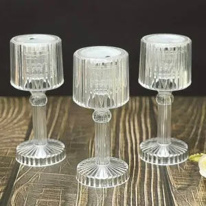 Portable Crystal LED Table Lamp Elegant Decorative Light