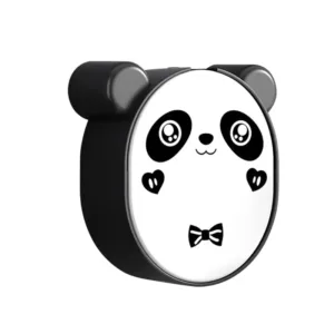 Plastic cute panda soap box wall mounted flip-top drain soap case | no drilling, waterproof - Durable Plastic